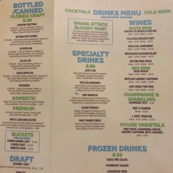 Caribbean Jack's - Menu - Caribbean Near Me - Daytona Beach, Florida