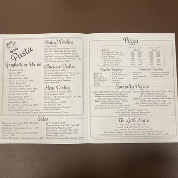 Mario The Baker - Menu - Pizza Near Me - Royal Palm Beach, Florida