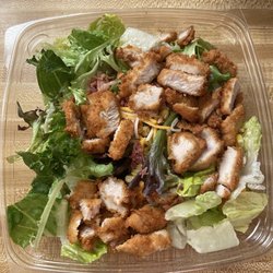 Merrell's Pizza - Chick-fil-A Cobb salad size comparison