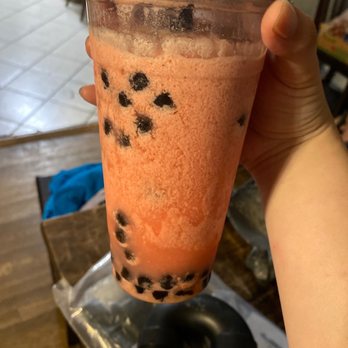 The Ice Bar - Pink Panther. Cannot discern any of the flavors inside of it. - Bubble Tea Near Me - Northridge, California The Ice Bar - Pink Panther. Cannot discern any of the flavors inside of it. - Bubble Tea Near Me - Northridge, California