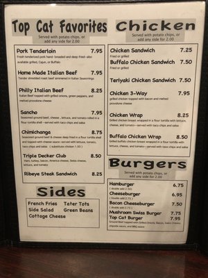 Menu photo 7 Top Cats Chill & Grill Springfield, IL Menu photo 7 Top Cats Chill & Grill Springfield, IL