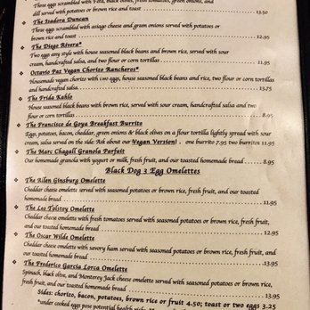 The Black Dog - Menu 2/5 - Cafes Near Me - Snoqualmie, Washington