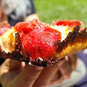 Down North Pizza - Look at that crust - Pizza Near Me - Philadelphia, Pennsylvania