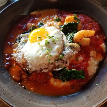 Prohibition - Shrimp and Grits with fried egg added - SO GOOD - Cocktail Bars Near Me - Charleston, South Carolina Prohibition - Shrimp and Grits with fried egg added - SO GOOD - Cocktail Bars Near Me - Charleston, South Carolina