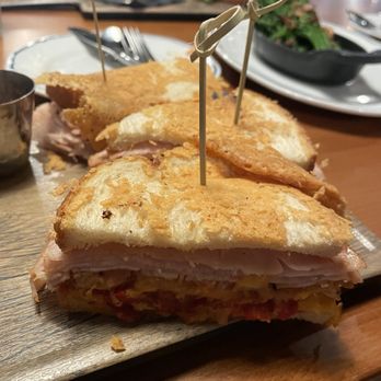 Thirty Acres Kitchen - Parmesan turkey sandwich. Good but I would replace the American cheese for something else. - Burgers Near Me - Buena Park, California Thirty Acres Kitchen - Parmesan turkey sandwich. Good but I would replace the American cheese for something else. - Burgers Near Me - Buena Park, California