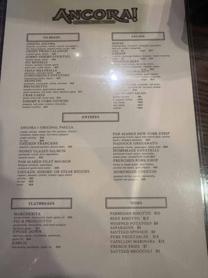 Menu photo 1 Ancora! Utica, NY Menu photo 1 Ancora! Utica, NY