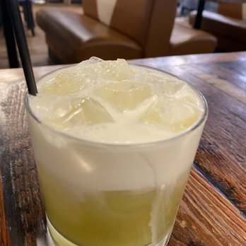 Spoke & Hub - Matcha Green Russian - JT Meleck Vodka, matcha, cream - Breakfast & Brunch Near Me - Baton Rouge, Louisiana