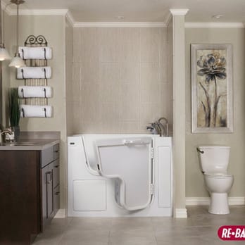 Re-Bath - a bathroom with a walk - in tub - General Contractors Near Me - Temple, Texas Re-Bath - a bathroom with a walk - in tub - General Contractors Near Me - Temple, Texas