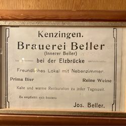 Hotel Gaststätte Beller - Alte Werbung