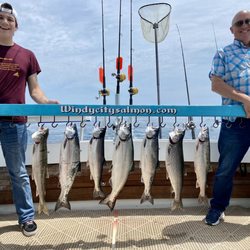 Windy City Salmon Fishing Charters - Our haul