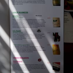 Restaurante Katy - Carta