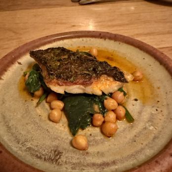 Oloroso - GRILLED BRANZINO * spinach, chickpeas basquiase peppers - Spanish Near Me - Philadelphia, Pennsylvania