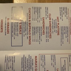 Thee Maria's - Menu
