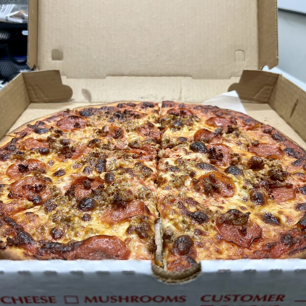 Lucero's Pizza - 08-18-22 Pepperoni, and sausage, Extra well-done - Pizza Near Me - Laurel, Maryland Lucero's Pizza - 08-18-22 Pepperoni, and sausage, Extra well-done - Pizza Near Me - Laurel, Maryland