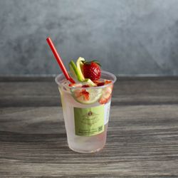 Luxury Cuisines - Clausell's Delightful & Tasty - Alkaline infused Strawberry, Lime, and Ginger Refresher