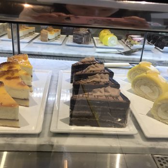 Caffe Concerto - My favooorite is the one on the left the cheesecake with a thin layer of blueberry - Pizza Near Me - Los Angeles, California