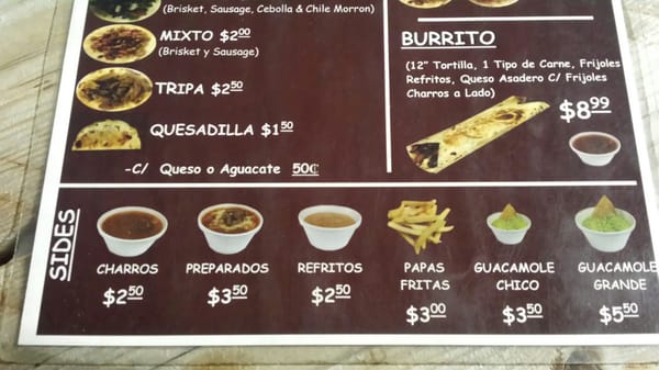 Menu photo 2 Las Bracitas Laredo, TX Menu photo 2 Las Bracitas Laredo, TX