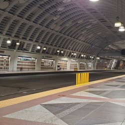 Pioneer Square Station - Waiting on the light rail