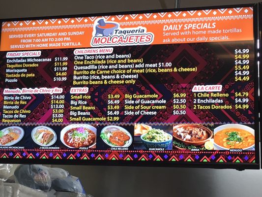Menu photo 7 Taqueria Molcajetes Santa Rosa, CA Menu photo 7 Taqueria Molcajetes Santa Rosa, CA