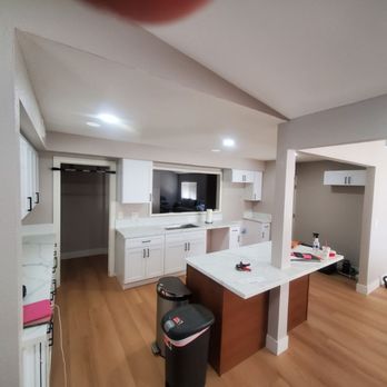 Rapid Response Restoration - Complete kitchen without appliances - Damage Restoration Near Me