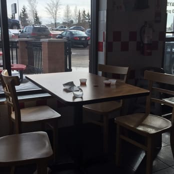 Five Guys - Another dirty table - Burgers Near Me - Sherwood Park, Alberta Five Guys - Another dirty table - Burgers Near Me - Sherwood Park, Alberta