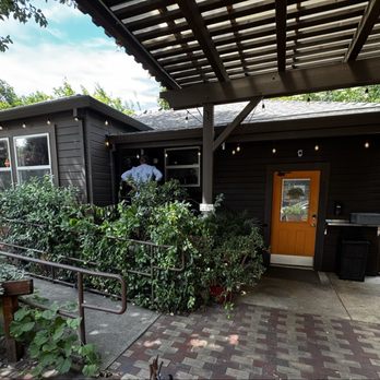 Tree House Cafe - The house when you arrive. Order inside. Ramp if stairs are challenging - Cafes Near Me - West Sacramento, California