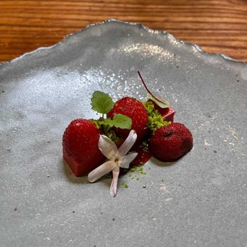 Lazy Bear - Strawberry Dessert - New American Near Me - San Francisco, California Lazy Bear - Strawberry Dessert - New American Near Me - San Francisco, California