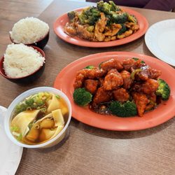 Chicken with Broccoli General Tso's Chicken (White Meat) Wonton Soup