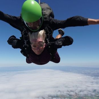 Skydive Monterey Bay - Instructor Abraham & me. You're never too old to skydive! - Skydiving Near Me - Marina, California Skydive Monterey Bay - Instructor Abraham & me. You're never too old to skydive! - Skydiving Near Me - Marina, California