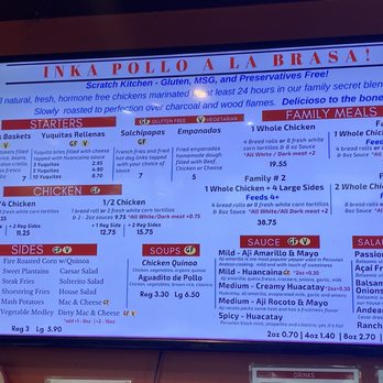Inka Chicken - Menu - Peruvian Near Me - Austin, Texas Inka Chicken - Menu - Peruvian Near Me - Austin, Texas