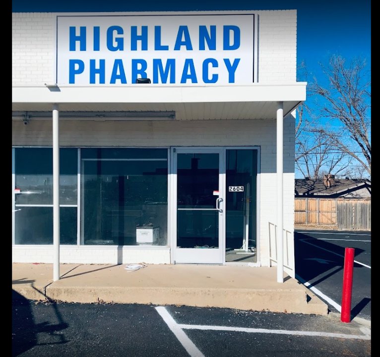 HIGHLAND PHARMACY Updated September 2024 2604 50th St, Lubbock