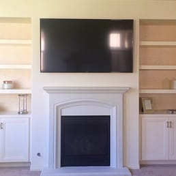 Our gorgeous new cabinets with floating shelves. Our gorgeous new cabinets with floating shelves.