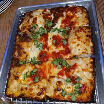 TREE HOUSE - She's All That Detroit style pizza - Comfort Food Near Me - Chicago, Illinois TREE HOUSE - She's All That Detroit style pizza - Comfort Food Near Me - Chicago, Illinois