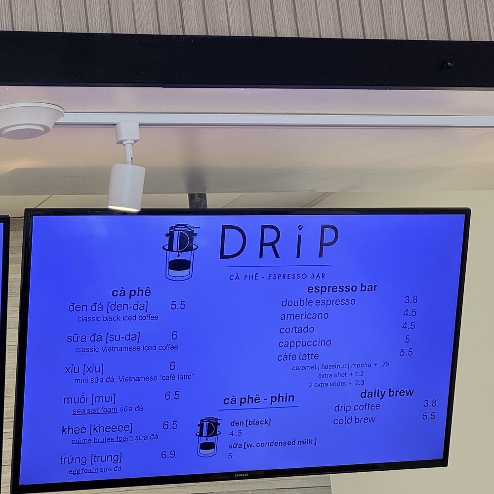 DRiP Cà Phê - Menu - Coffee & Tea Near Me - Annandale, Virginia DRiP Cà Phê - Menu - Coffee & Tea Near Me - Annandale, Virginia