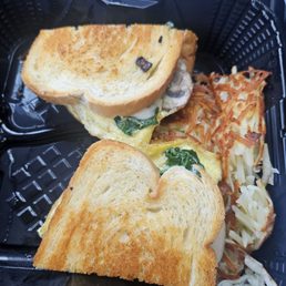 My grand slam breakfast sandwich with veggies My grand slam breakfast sandwich with veggies