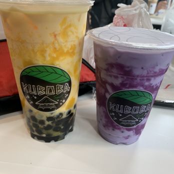 Kuboba Spot - Manga drink size large  Ube drink size small - Bubble Tea Near Me - Berkeley, California