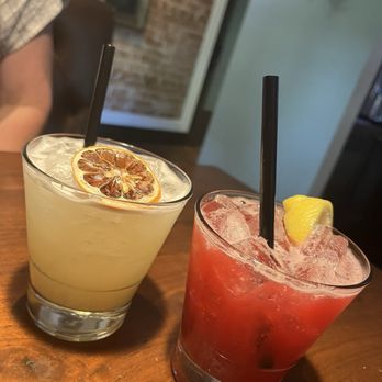 The Vig Fillmore - BlackBerry smash and tropical fizz (left) - New American Near Me - Phoenix, Arizona The Vig Fillmore - BlackBerry smash and tropical fizz (left) - New American Near Me - Phoenix, Arizona
