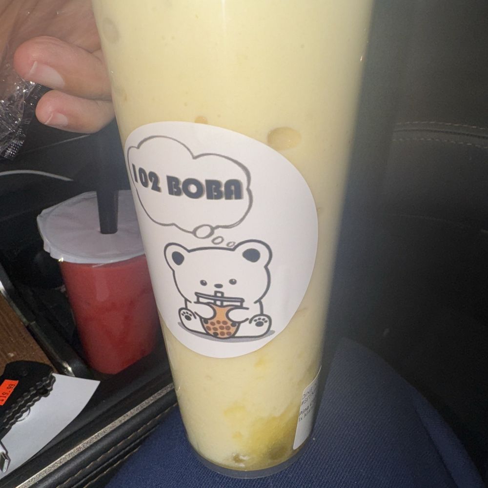 102 Boba - Pina Colada with mango boba - Bubble Tea Near Me - Brooklyn Center, Minnesota