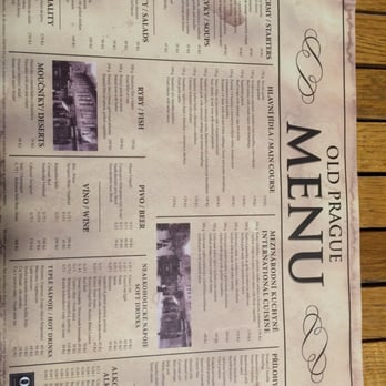 Old Prague - Menu. - Czech Near Me - Prague, Puerto Rico Old Prague - Menu. - Czech Near Me - Prague, Puerto Rico