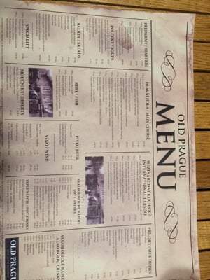 Menu photo 3 Old Prague Prague, PR Menu photo 3 Old Prague Prague, PR
