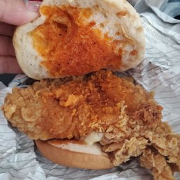Nashville Hot chicken sandwich Nashville Hot chicken sandwich