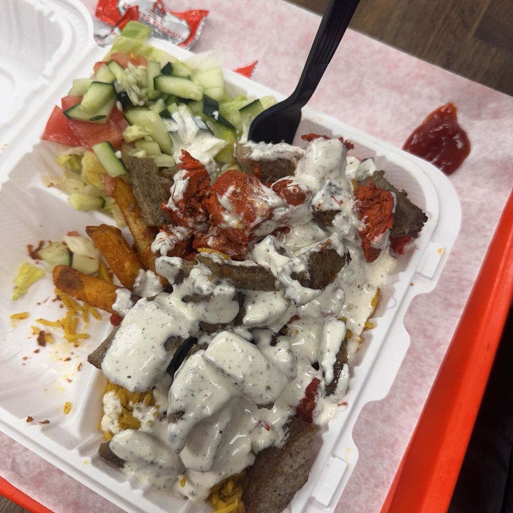 Sizzlings - Mixed platter (the fries were too good, didn't make it for the picture ) - Mediterranean Near Me - Oceanside, New York Sizzlings - Mixed platter (the fries were too good, didn't make it for the picture ) - Mediterranean Near Me - Oceanside, New York