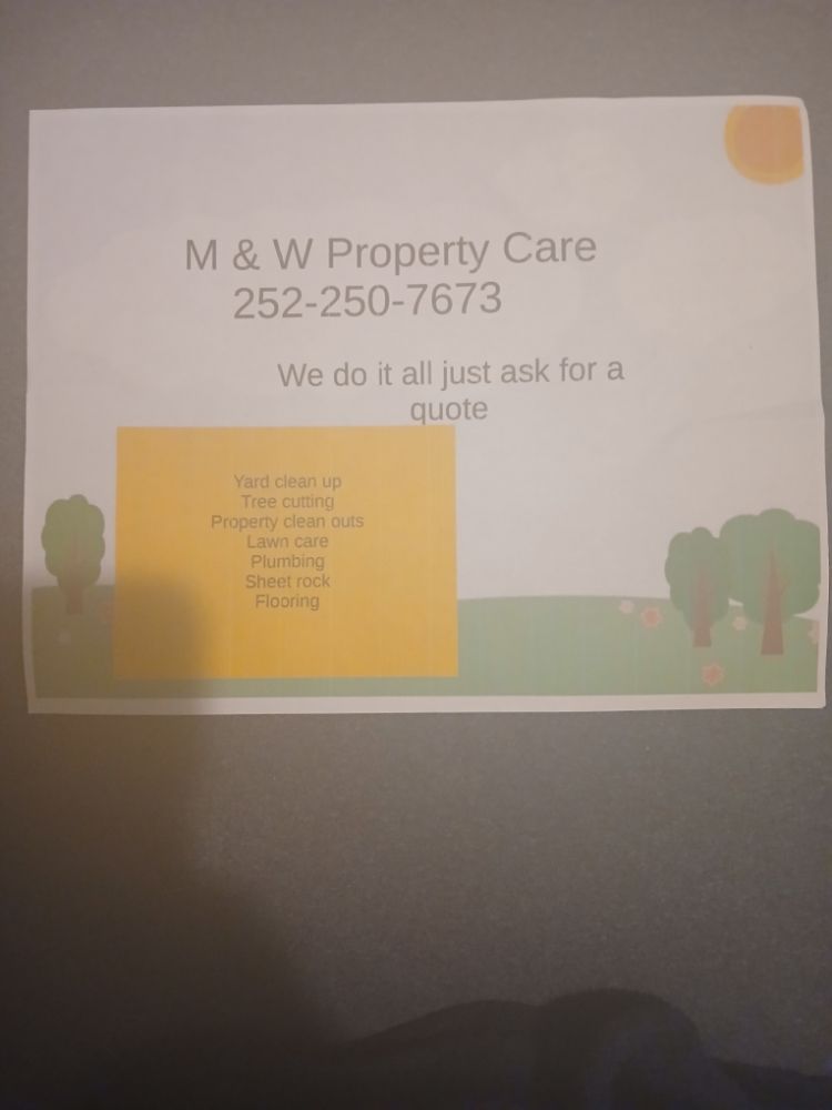 Slide of M&W Property Care