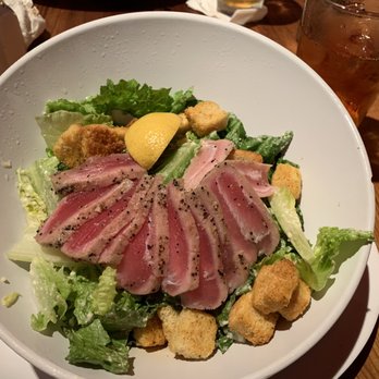 The Fish Grill - Caesar salad with tuna - Seafood Near Me - Dania Beach, Florida The Fish Grill - Caesar salad with tuna - Seafood Near Me - Dania Beach, Florida