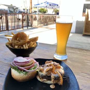 Crazee Burger - Cajun burger with fries and onion rings - Burgers Near Me - San Diego, California Crazee Burger - Cajun burger with fries and onion rings - Burgers Near Me - San Diego, California