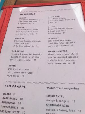 Menu photo 2 Urban Taco Dallas, TX