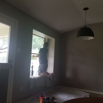 Energy One - The installer cleaning up the debris from the install - Windows Installation Near Me - Round Rock, Texas Energy One - The installer cleaning up the debris from the install - Windows Installation Near Me - Round Rock, Texas