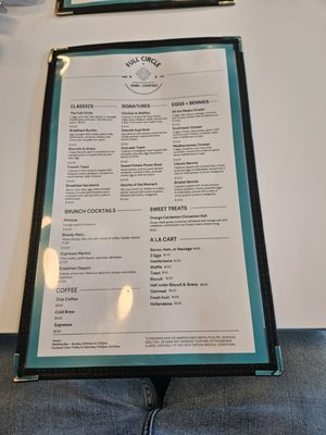 Menu photo 4 Full Circle Diner & Cocktails Manhattan, KS