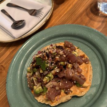 A Toda Madre - Tostada de Atun - Tacos Near Me - Glen Ellyn, Illinois A Toda Madre - Tostada de Atun - Tacos Near Me - Glen Ellyn, Illinois