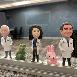 Newman & Taub Vision Center - LOVE the custom bobble heads of the doctors